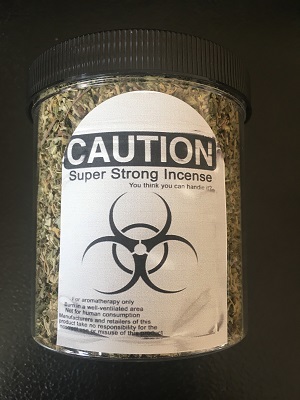 Caution Silver Herbal Incense 10g